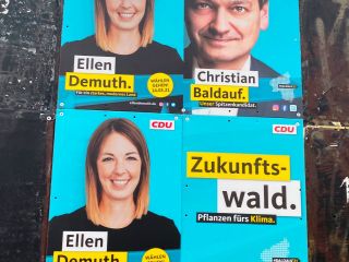 Wahlplakate zur Landtagswahl 2021
