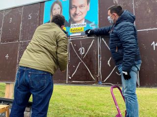 Wahlplakate zur Landtagswahl 2021