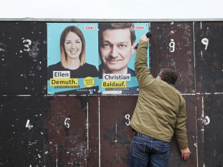 Wahlplakate zur Landtagswahl 2021
