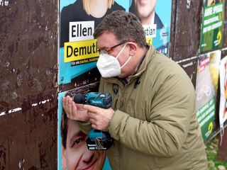 Wahlplakate zur Landtagswahl 2021