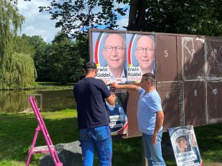 Wahlplakate zur Bundestagswahl 2021
