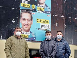 Wahlplakate zur Landtagswahl 2021