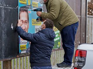 Wahlplakate zur Landtagswahl 2021